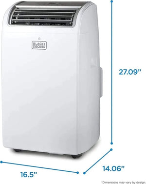 BLACK+DECKER Air Conditioner, 14,000 BTU Air Conditioner Portable for Room up to 700 Sq. Ft. with Remote Control, White - Wigtrends