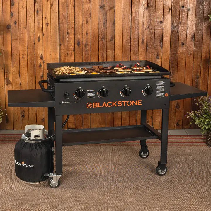 Blackstone 4 - Burner 36" Griddle Cooking Station with Side Shelves - Wigtrends