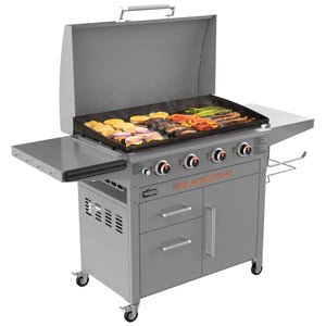 Blackstone ProSeries 4 - Burner 36" Griddle Cooking Station with Hood - Wigtrends