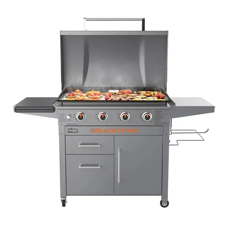 Blackstone ProSeries 4 - Burner 36" Griddle Cooking Station with Hood - Wigtrends