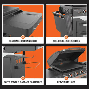 Blackstone ProSeries 5 Burner 28" Propane Griddle with Range Top - Wigtrends