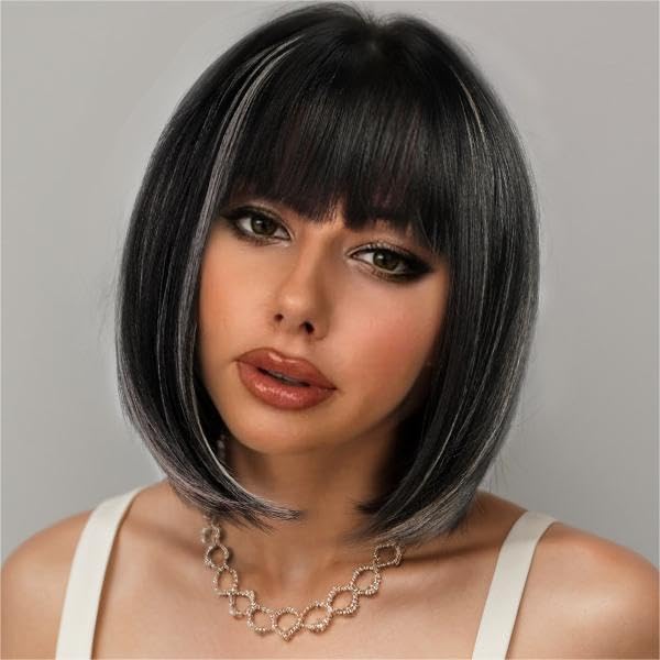 Blonde Bob Wigs for Women Human Hair Wigs with Bangs - Wigtrends