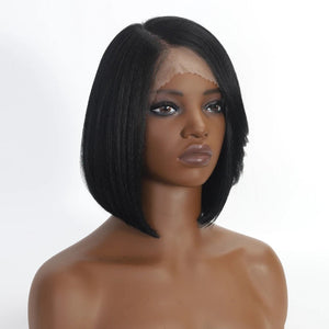 Bob Short Straight Synthetic Lace Front Wigs - Wigtrends