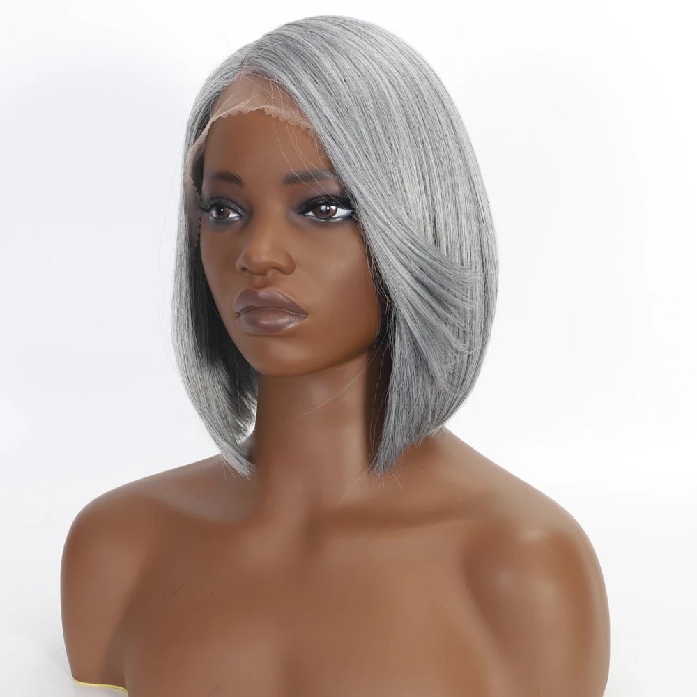 Bob Short Straight Synthetic Lace Front Wigs - Wigtrends