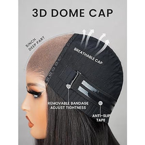 Bob Wig Glueless Pre Cut Lace 6x5 HD Closure Pre Plucked 10 Inch - Wigtrends