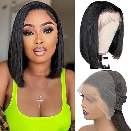 Bob Wig Human Hair 13x4 HD Lace Front Free Part Wigs Lace Frontal Short Straight Bob Wigs - Wigtrends