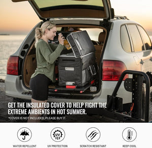 BougeRV 12 Volt Refrigerator 12V Car Fridge 23 Quart Portable Freezer Compressor Cooler 12/24V DC 110~240 Volt AC for Truck Van RV Camper SUV Travel Camping Road Trips Tailgating - 8℉~50℉ - Wigtrends