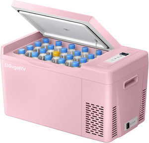 BougeRV 12 Volt Refrigerator 12V Car Fridge 23 Quart Portable Freezer Compressor Cooler 12/24V DC 110~240 Volt AC for Truck Van RV Camper SUV Travel Camping Road Trips Tailgating - 8℉~50℉ - Wigtrends