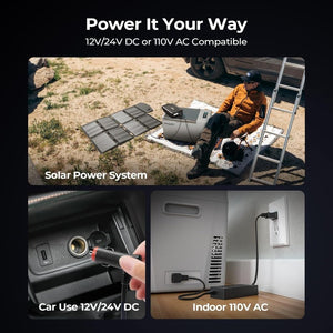 BougeRV 12 Volt Refrigerator 12V Car Fridge 23 Quart Portable Freezer Compressor Cooler 12/24V DC 110~240 Volt AC for Truck Van RV Camper SUV Travel Camping Road Trips Tailgating - 8℉~50℉ - Wigtrends