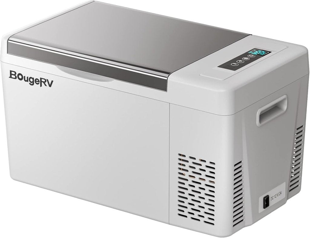 BougeRV 12 Volt Refrigerator 12V Car Fridge 23 Quart Portable Freezer Compressor Cooler 12/24V DC 110~240 Volt AC for Truck Van RV Camper SUV Travel Camping Road Trips Tailgating - 8℉~50℉ - Wigtrends
