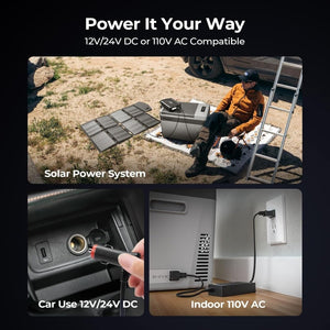BougeRV 12 Volt Refrigerator 12V Car Fridge 23 Quart Portable Freezer Compressor Cooler 12/24V DC 110~240 Volt AC for Truck Van RV Camper SUV Travel Camping Road Trips Tailgating - 8℉~50℉ - Wigtrends
