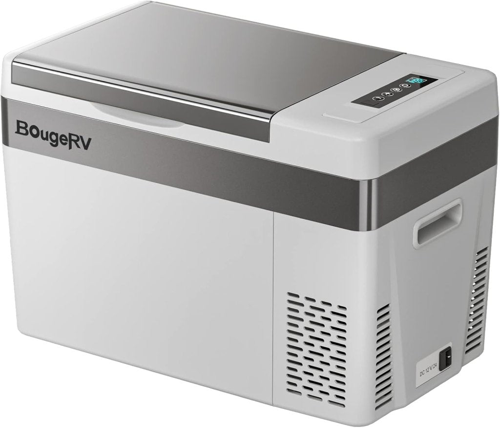 BougeRV 12 Volt Refrigerator 12V Car Fridge 23 Quart Portable Freezer Compressor Cooler 12/24V DC 110~240 Volt AC for Truck Van RV Camper SUV Travel Camping Road Trips Tailgating - 8℉~50℉ - Wigtrends