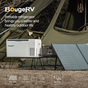 BougeRV 12 Volt Refrigerator 12V Car Fridge 23 Quart Portable Freezer Compressor Cooler 12/24V DC 110~240 Volt AC for Truck Van RV Camper SUV Travel Camping Road Trips Tailgating - 8℉~50℉ - Wigtrends
