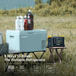 BougeRV 12 Volt Refrigerator 12V Car Fridge 23 Quart Portable Freezer Compressor Cooler 12/24V DC 110~240 Volt AC for Truck Van RV Camper SUV Travel Camping Road Trips Tailgating - 8℉~50℉ - Wigtrends