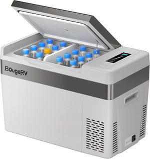 BougeRV 12 Volt Refrigerator 12V Car Fridge 23 Quart Portable Freezer Compressor Cooler 12/24V DC 110~240 Volt AC for Truck Van RV Camper SUV Travel Camping Road Trips Tailgating - 8℉~50℉ - Wigtrends