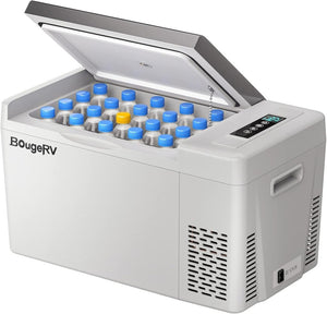 BougeRV 12 Volt Refrigerator 12V Car Fridge 23 Quart Portable Freezer Compressor Cooler 12/24V DC 110~240 Volt AC for Truck Van RV Camper SUV Travel Camping Road Trips Tailgating - 8℉~50℉ - Wigtrends