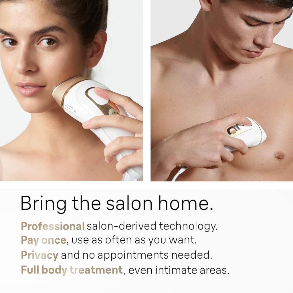 Braun IPL at Home Laser Hair Removal for Women and Men, Silk Expert Pro 5 PL5137 with Venus Swirl Razor, Long - Lasting Reduction in Hair Regrowth for Body & Face, Corded, PL5137 - Wigtrends