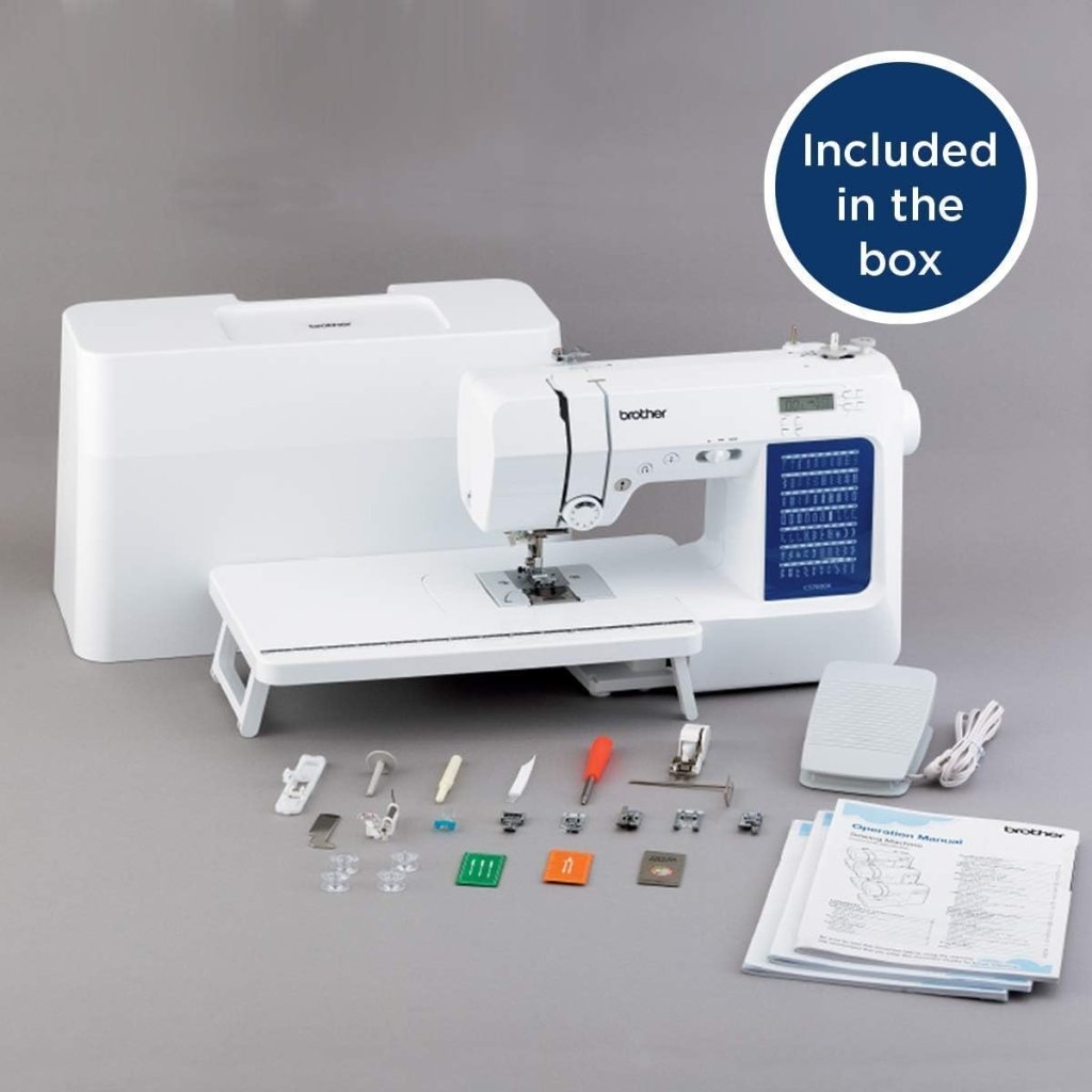 Brother CS7000X Computerized Sewing and Quilting Machine, 70 Built - in Stitches, LCD Display, Wide Table, 10 Included Feet - Wigtrends
