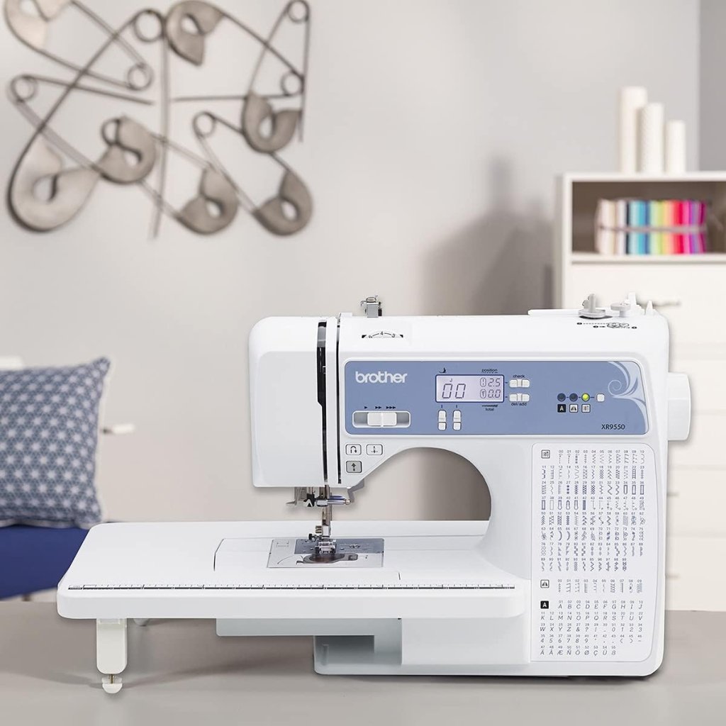 Brother Sewing and Quilting Machine, Computerized, 165 Built - in Stitches, LCD Display, Wide Table, 8 Included Presser Feet, White, 20x12x17 - Wigtrends