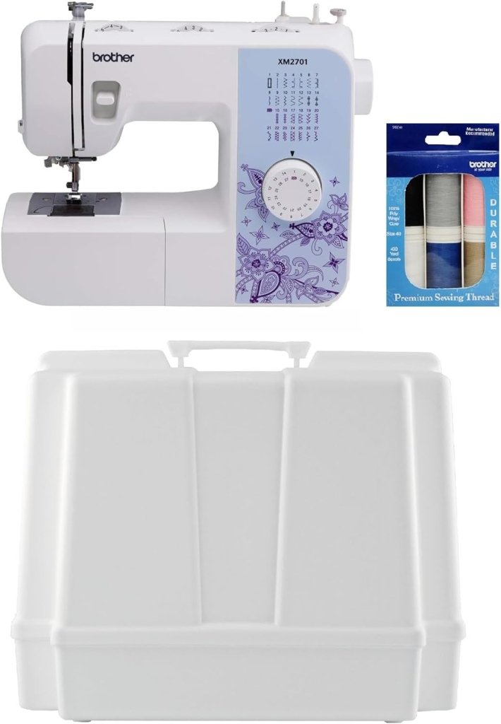 Brother XM2701 Sewing Machine, Lightweight, Full Featured, 27 Stitches, 6 Included Feet - Wigtrends