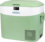 Car Fridge Portable 12 Volt Refrigerator 23 Quart (22 Liter) Freezer Compressor Cooler 12V/24V DC 110～240 V AC for Outdoor, Camping, Travel, Home Use - 18℃~+15℃ (Green) - Wigtrends