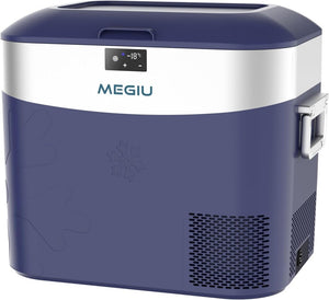 Car Fridge Portable 12 Volt Refrigerator 23 Quart (22 Liter) Freezer Compressor Cooler 12V/24V DC 110～240 V AC for Outdoor, Camping, Travel, Home Use - 18℃~+15℃ (Green) - Wigtrends