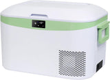 Car Fridge Portable 12 Volt Refrigerator 23 Quart (22 Liter) Freezer Compressor Cooler 12V/24V DC 110～240 V AC for Outdoor, Camping, Travel, Home Use - 18℃~+15℃ (Green) - Wigtrends