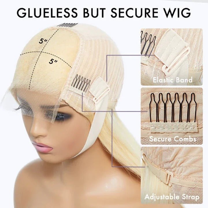 Charming Layered Cut Bob Wigs Blonde Body Wave Human Hair - Wigtrends