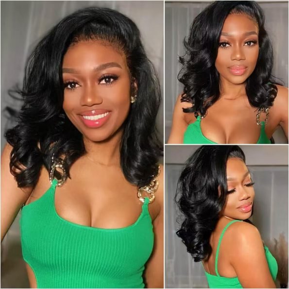 Charming Short Loose Body Wave Human Hair Wig - Wigtrends