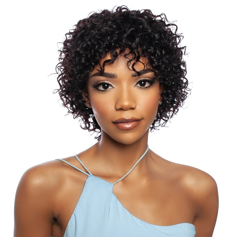 Classical 10" Curly Human Hair Wigs - Wigtrends