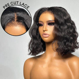 Classical Pre-cut Lace Wavy Wig - Wigtrends