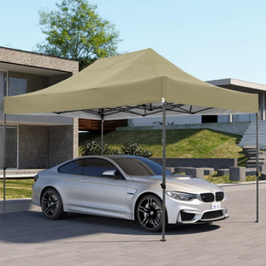 COBIZI 10x20 Heavy Duty Pop up Canopy Tent with 6 sidewalls Easy Up Commercial Outdoor Canopy Wedding Party Tents for Parties All Season Wind & Waterproof Gazebo with Roller Bag,Black(Frame Thickened) - Wigtrends