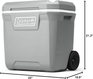 Coleman Classic Series Insulated Portable Wheeled Cooler, Leak - Resistant Outdoor Hard Cooler Keeps Ice up to 5 Days, 100 - Quart - Wigtrends