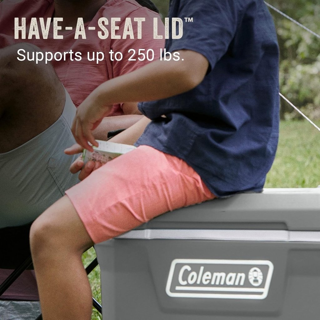 Coleman Classic Series Insulated Portable Wheeled Cooler, Leak - Resistant Outdoor Hard Cooler Keeps Ice up to 5 Days, 100 - Quart - Wigtrends