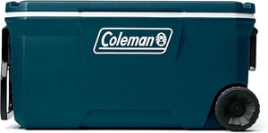 Coleman Classic Series Insulated Portable Wheeled Cooler, Leak - Resistant Outdoor Hard Cooler Keeps Ice up to 5 Days, 100 - Quart - Wigtrends