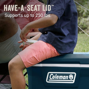 Coleman Classic Series Insulated Portable Wheeled Cooler, Leak - Resistant Outdoor Hard Cooler Keeps Ice up to 5 Days, 100 - Quart - Wigtrends