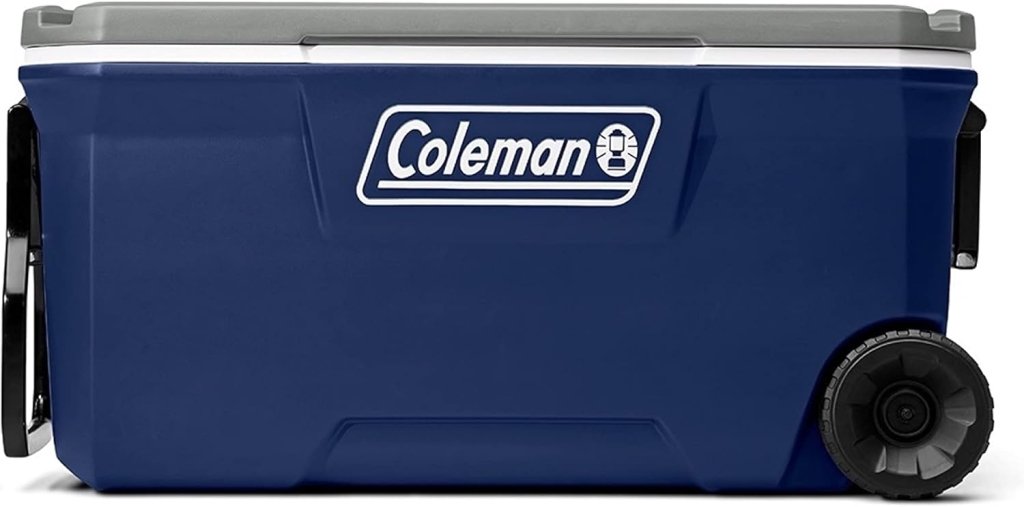 Coleman Classic Series Insulated Portable Wheeled Cooler, Leak - Resistant Outdoor Hard Cooler Keeps Ice up to 5 Days, 100 - Quart - Wigtrends