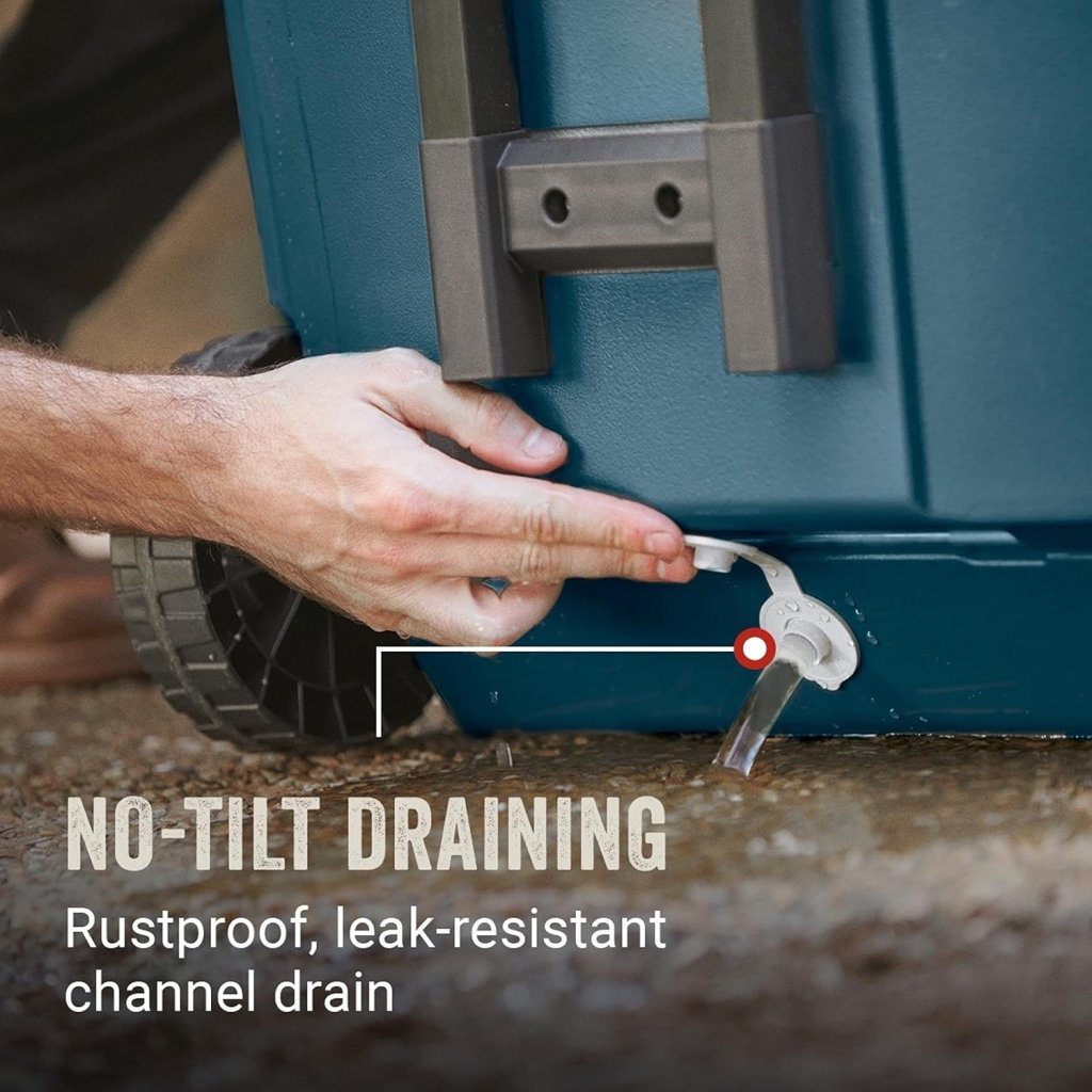 Coleman Classic Series Insulated Portable Wheeled Cooler, Leak - Resistant Outdoor Hard Cooler Keeps Ice up to 5 Days, 100 - Quart - Wigtrends