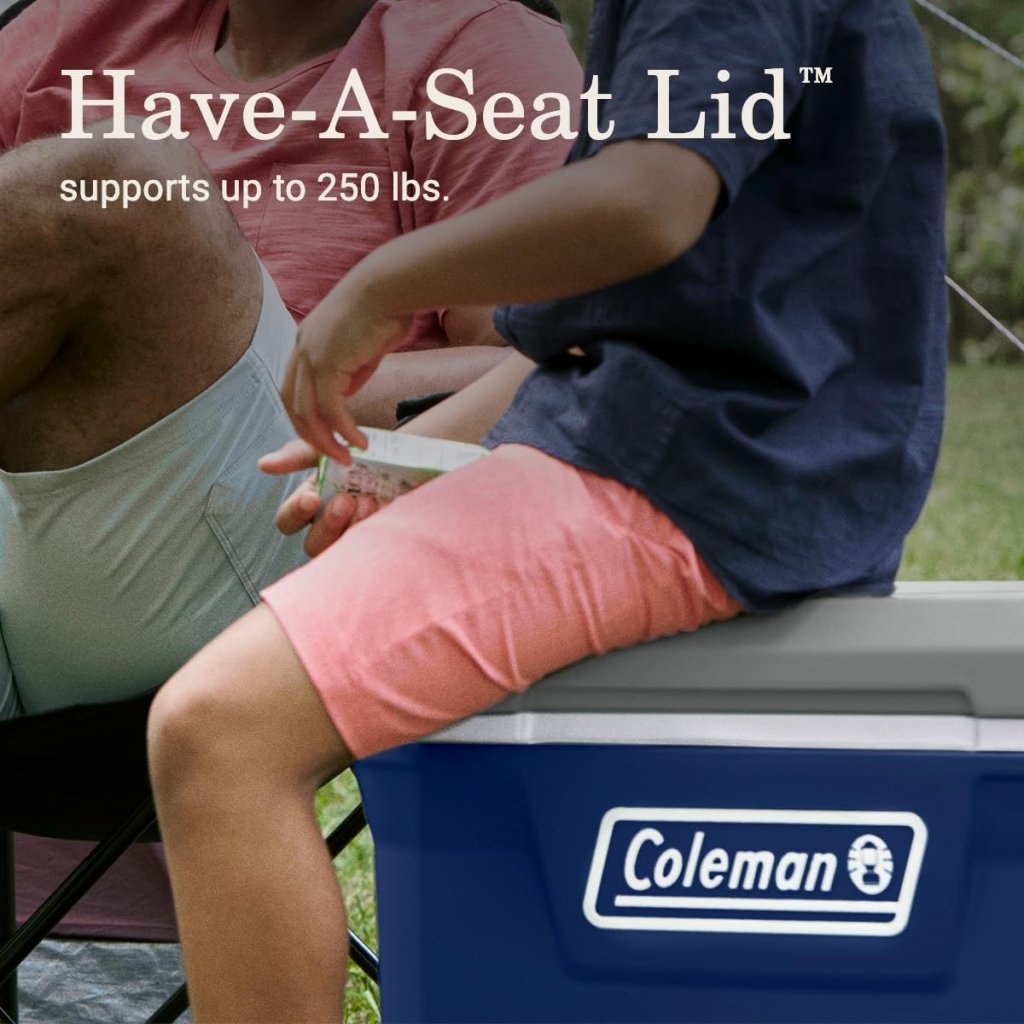 Coleman Classic Series Insulated Portable Wheeled Cooler, Leak - Resistant Outdoor Hard Cooler Keeps Ice up to 5 Days, 100 - Quart - Wigtrends