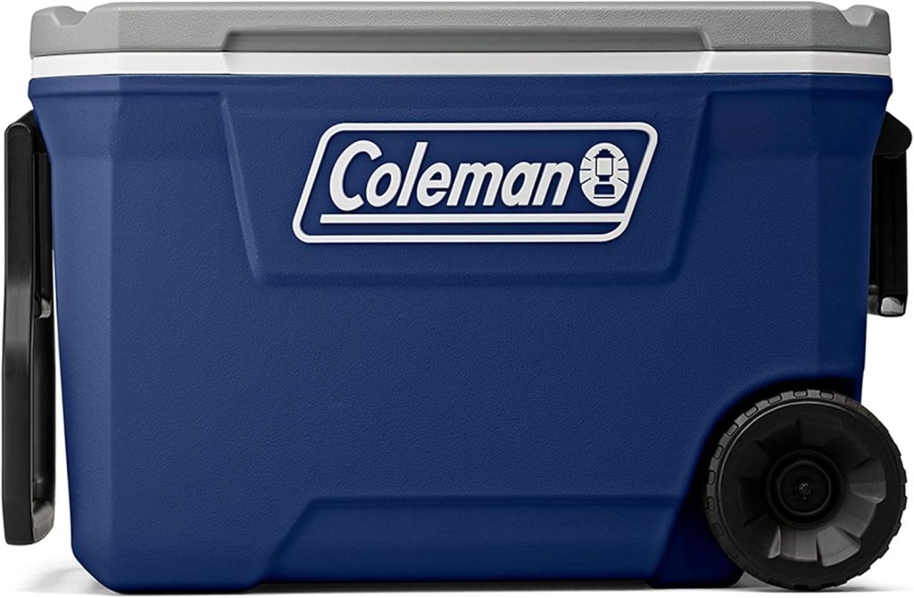 Coleman Classic Series Insulated Portable Wheeled Cooler, Leak - Resistant Outdoor Hard Cooler Keeps Ice up to 5 Days, 100 - Quart - Wigtrends