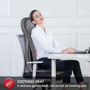 COMFIER Massager Chair with Heat Shiatsu Neck Back Massager Portable with Compress & Rolling Massage Chair Pad for Full Back Neck & Shoulders Full Body Pain - Wigtrends
