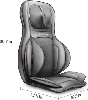 COMFIER Massager Chair with Heat Shiatsu Neck Back Massager Portable with Compress & Rolling Massage Chair Pad for Full Back Neck & Shoulders Full Body Pain - Wigtrends