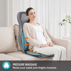 COMFIER Massager Chair with Heat Shiatsu Neck Back Massager Portable with Compress & Rolling Massage Chair Pad for Full Back Neck & Shoulders Full Body Pain - Wigtrends