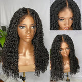 Comfortable Kinky Edges Afro Curly Long Wig with Baby Hair - Wigtrends