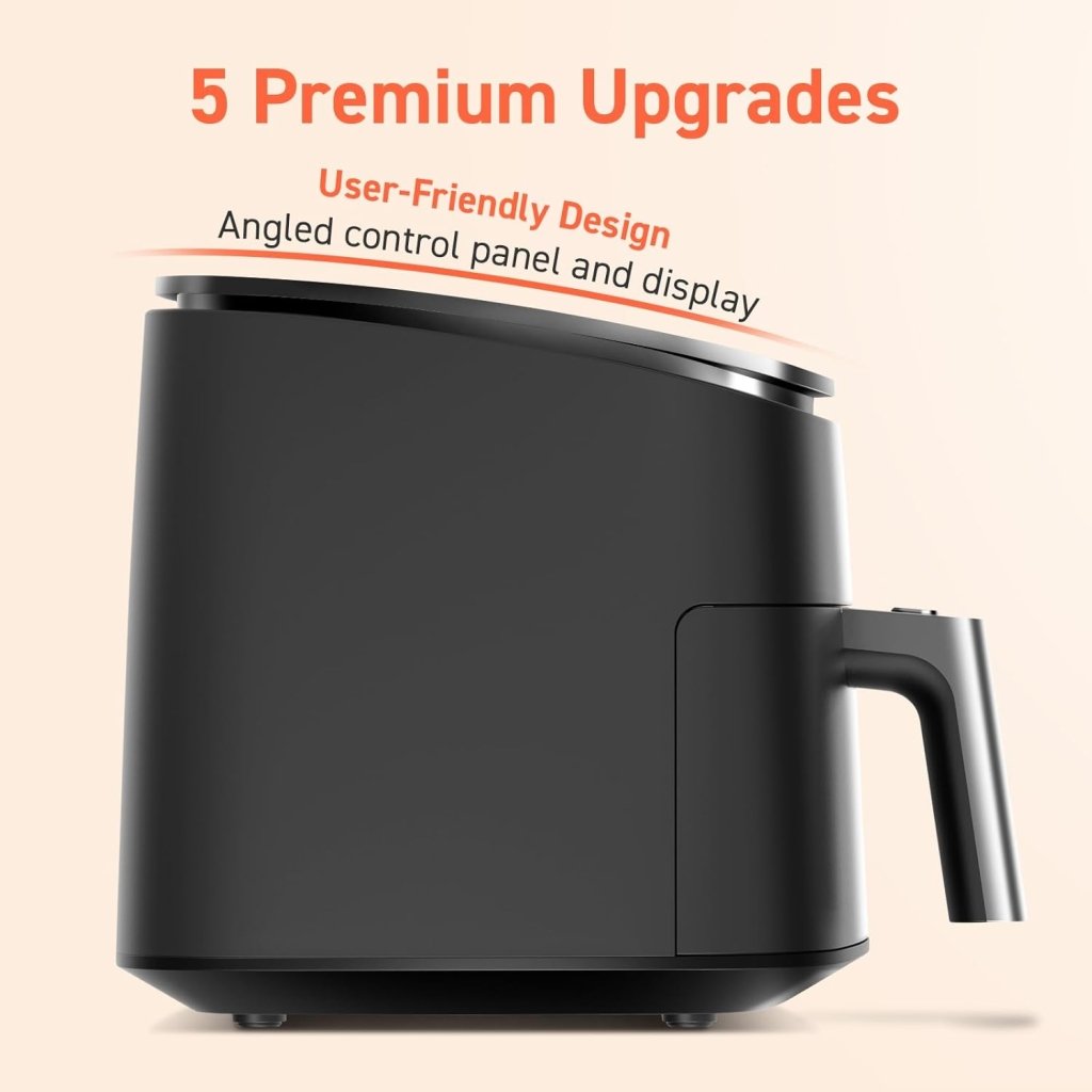 COSORI Air Fryer 9 - in - 1, Compact & Large 6 - Qt, Fast Turbo Modes, 90–450°F Precise Heat for Even Results, Up to 95% Less Oil*, Roast, Bake, Dry, Reheat, Frozen, Broil, Proof, 120V, TurboBlaze, Grey - Wigtrends