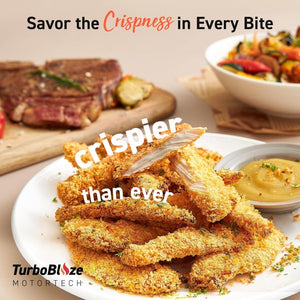 COSORI Air Fryer 9 - in - 1, Compact & Large 6 - Qt, Fast Turbo Modes, 90–450°F Precise Heat for Even Results, Up to 95% Less Oil*, Roast, Bake, Dry, Reheat, Frozen, Broil, Proof, 120V, TurboBlaze, Grey - Wigtrends