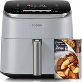 COSORI Air Fryer 9 - in - 1, Compact & Large 6 - Qt, Fast Turbo Modes, 90–450°F Precise Heat for Even Results, Up to 95% Less Oil*, Roast, Bake, Dry, Reheat, Frozen, Broil, Proof, 120V, TurboBlaze, Grey - Wigtrends
