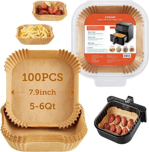 COSORI Air Fryer 9 - in - 1, Compact & Large 6 - Qt, Fast Turbo Modes, 90–450°F Precise Heat for Even Results, Up to 95% Less Oil*, Roast, Bake, Dry, Reheat, Frozen, Broil, Proof, 120V, TurboBlaze, Grey - Wigtrends