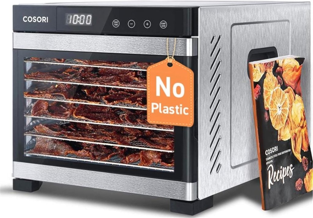 COSORI Food Dehydrator, Bigger Than 7 Trays With Large 6.5" Drying Space, 600W Power Saves More Time Than 480W, 165°F Dehydrated Dryer - Wigtrends