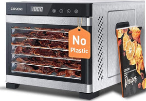 COSORI Food Dehydrator, Bigger Than 7 Trays With Large 6.5" Drying Space, 600W Power Saves More Time Than 480W, 165°F Dehydrated Dryer - Wigtrends